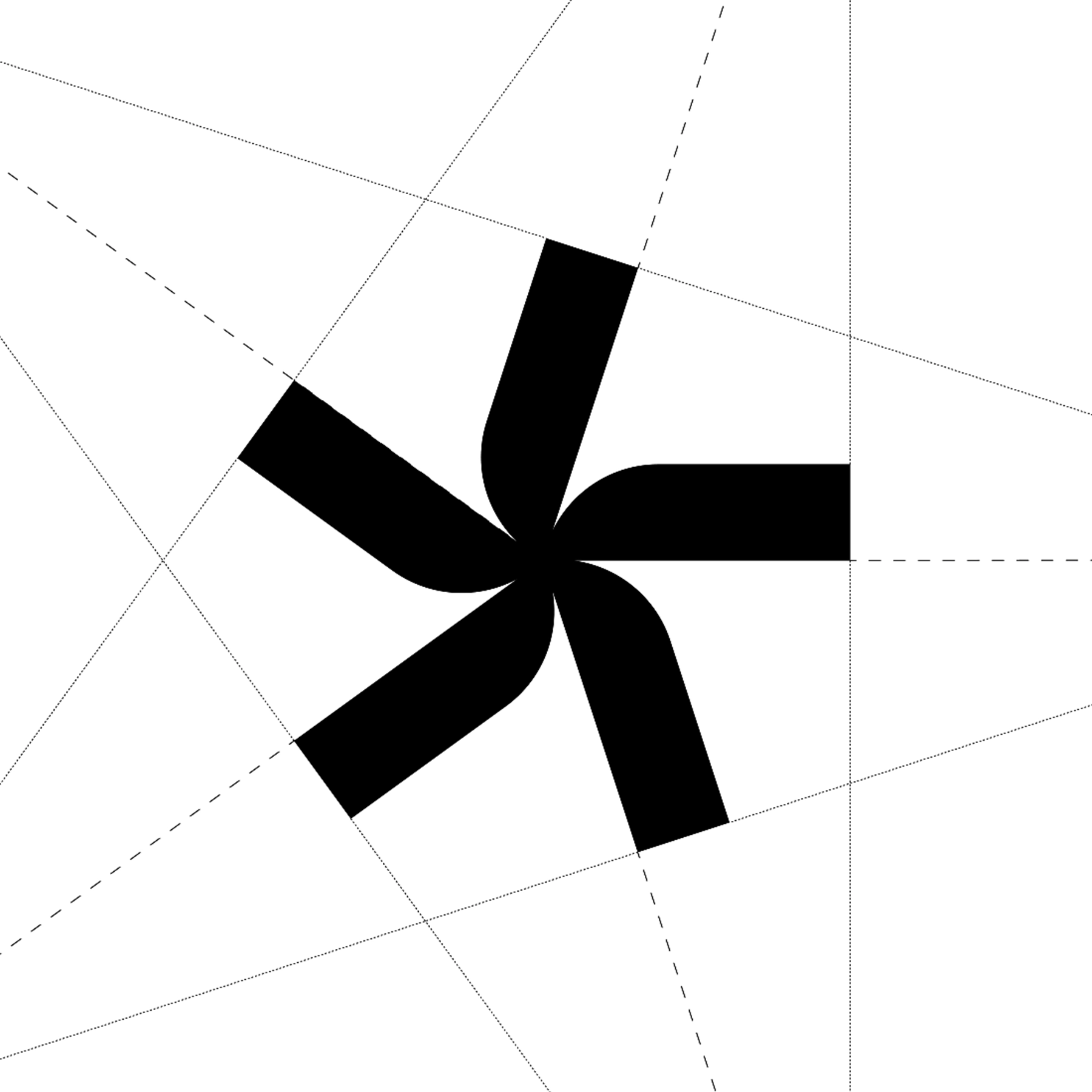 Konstruiertes Stern-Icon in geometrischer Form – minimalistisches Markenzeichen mit klarer Linienführung und präzisem Aufbau.